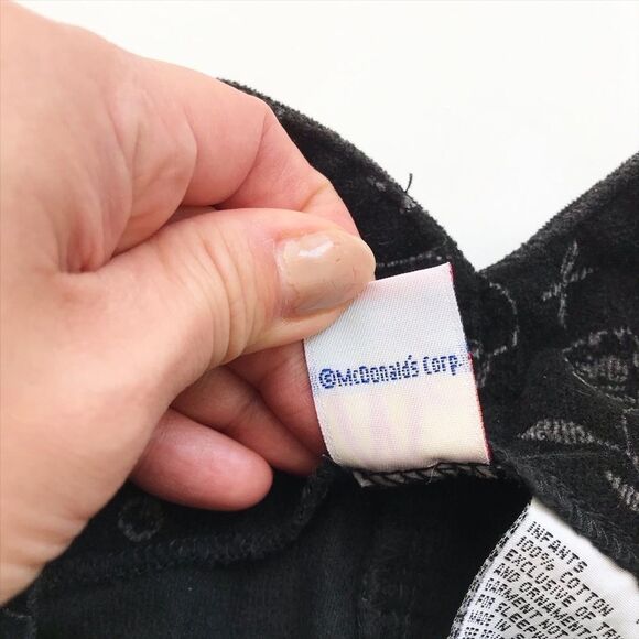 Vintage McKids black velvet floral jumpsuit VGUC 18 months - Picture 6 of 8